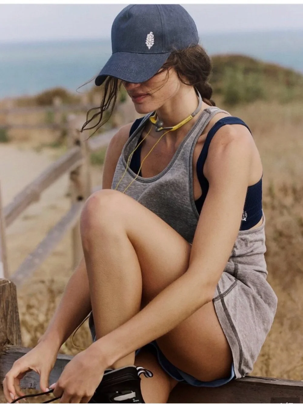 Free People All Set Snapback Hat. NWT midnight navy